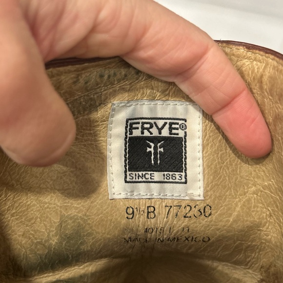 Frye Jane stitch leather heeled knee boots 9.5 classic luxury riding western - Picture 5 of 9